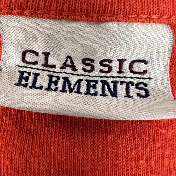 Classic Elements Womens Autumn Leaf Embroidered Top Size M Orange - Picture 4 of 6